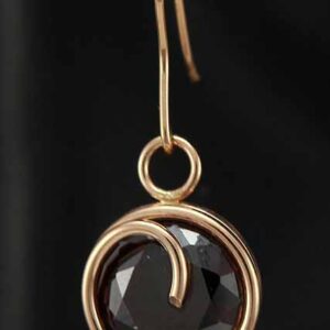 Spiral Red Earrings