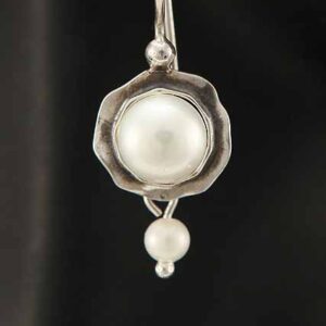 White Story Earrings