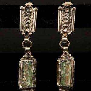 Long Roman Clip Earrings