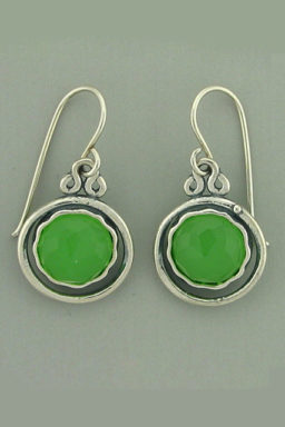 Apple Quartz Round Earrings